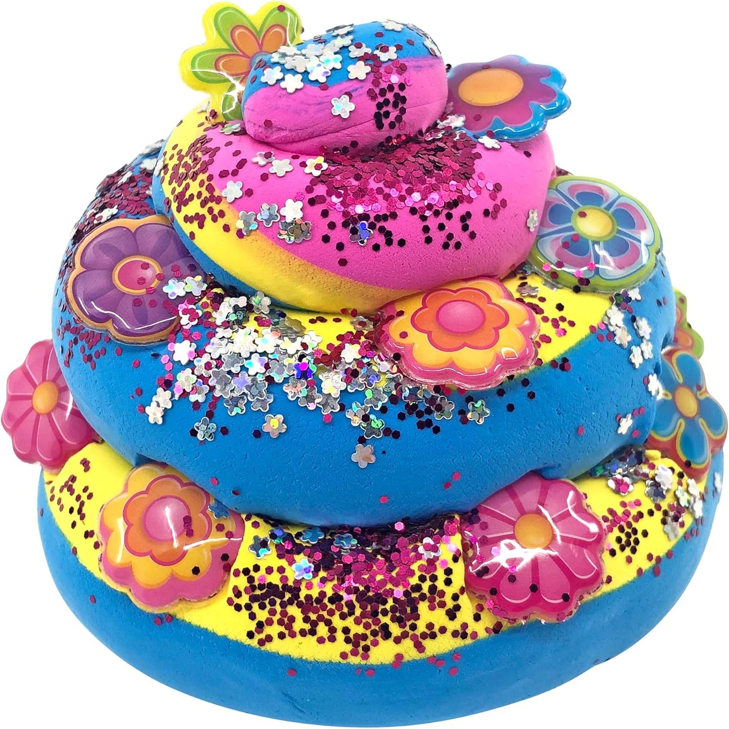Slimy Topper Jars Power Multicolored - Pre Made Fluffy Slime