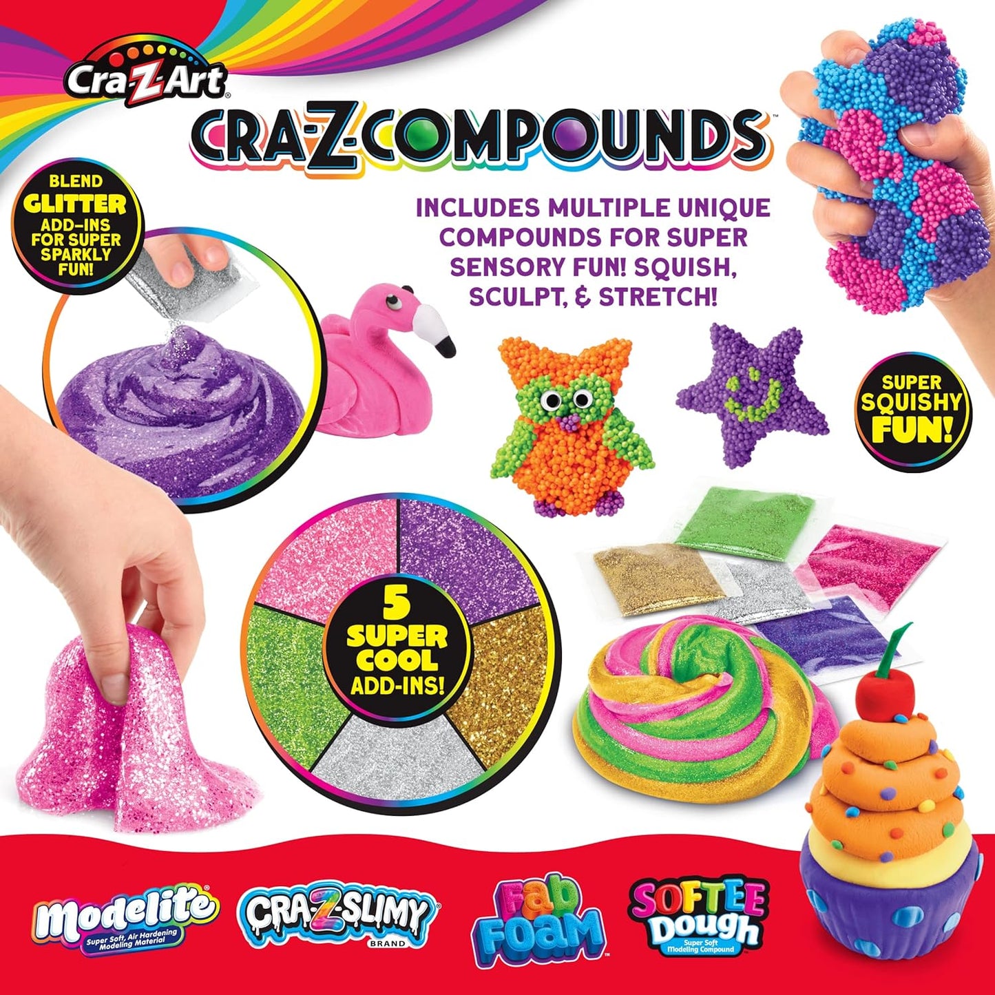 Slime Compound Set Toy, 4 compound pack
