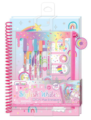 Journalistic Stationery Set - Rainbow