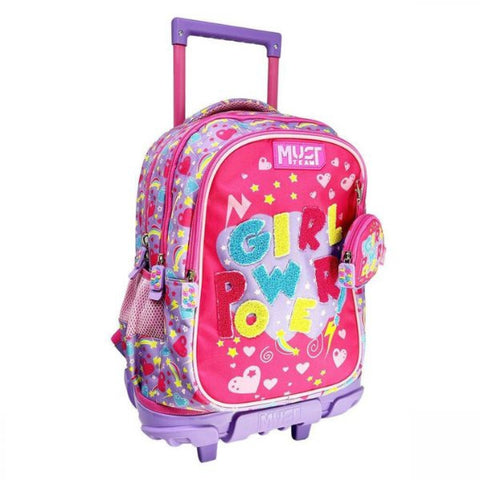 Must School Trolley Backpack Girl Power
