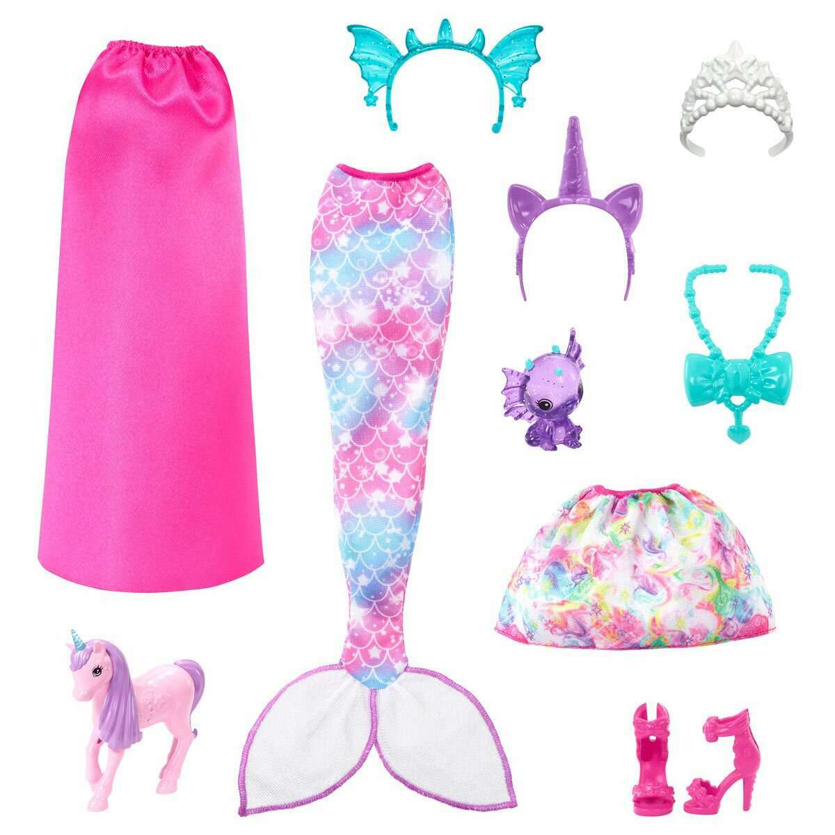 Doll And Fantasy Pets – Dress-Up Doll – Mermaid Tail And Skirt Barbie Doll And Fantasy Pets – Dress-Up Doll – Mermaid Tail And Skirt Doll And Fantasy Pets – Dress-Up Doll – Mermaid Tail And Skirt Barbie