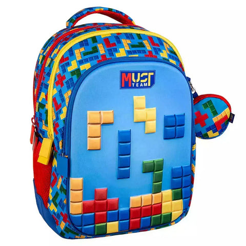 School Backpack Elementary Bricks 3 Cases