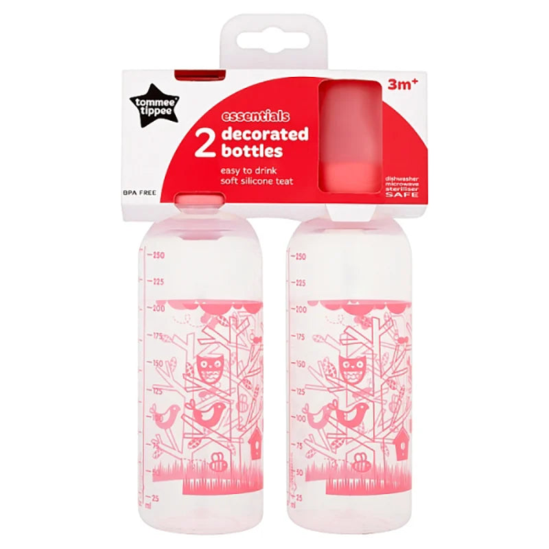 Essential 2x 250ml Decorated Bottle