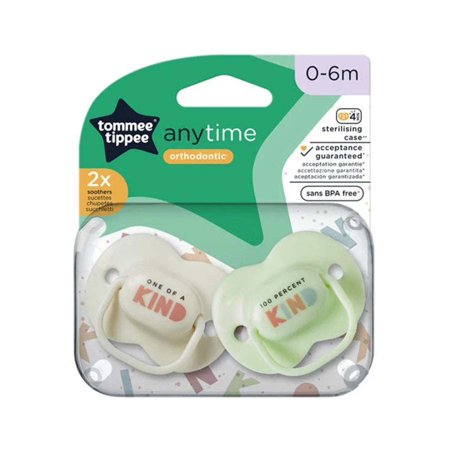 Anytime Soothers 0-6M  - pack of 2