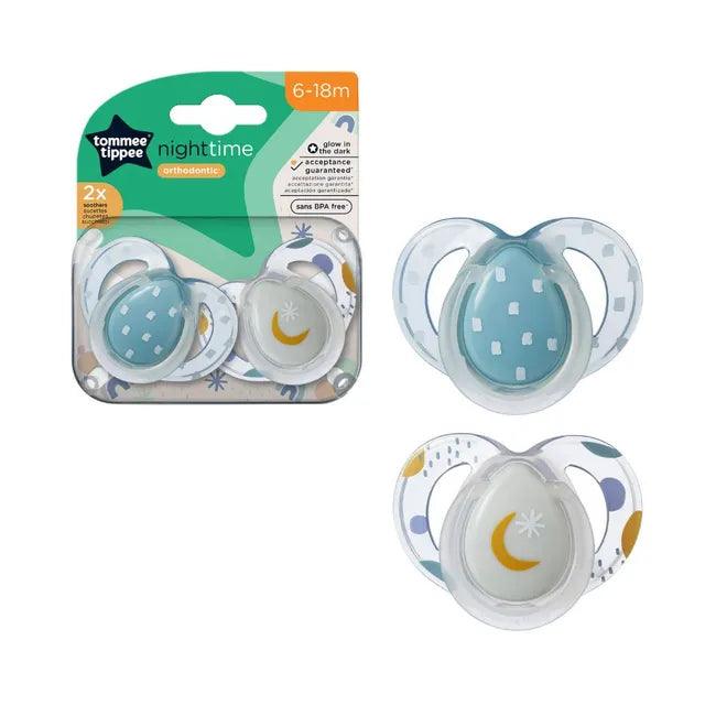 Style Soothers 6-18M - GLOW IN THE DARK