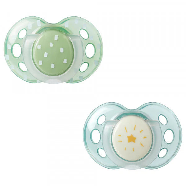 Night Time Pacifier, 18-36 Months, Symmetrical Silicone