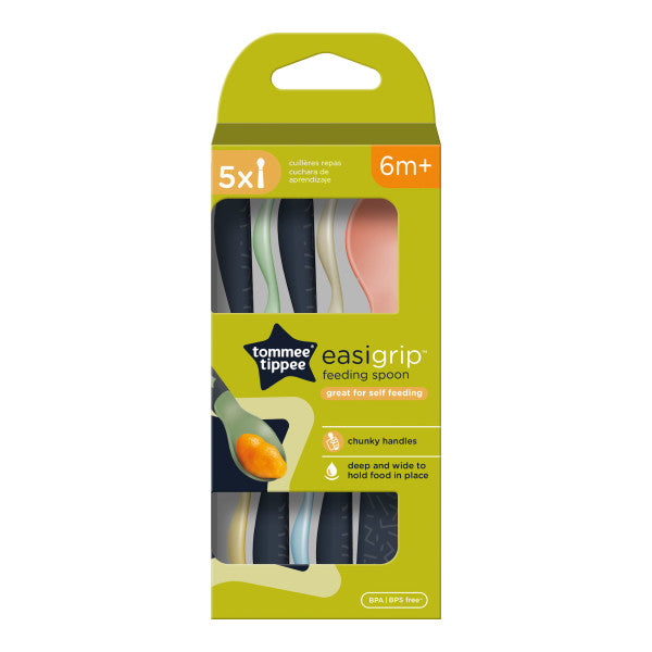 Easigrip Self-Feeding Spoons, 5 Pieces