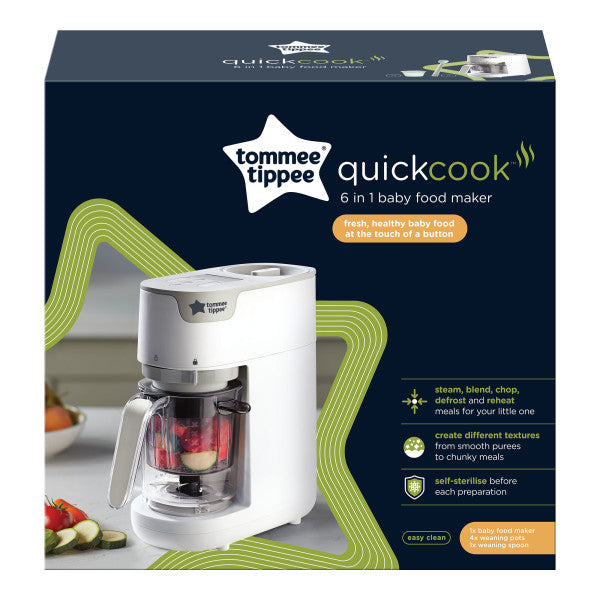 Quick-Cook 6-in-1 Baby Food Maker - WHITE