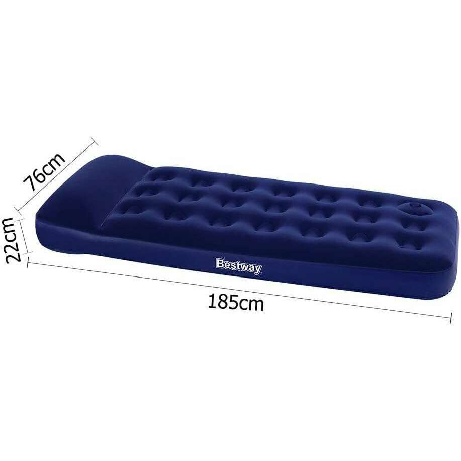Junior Twin Built-in Foot Pump Airbed 185x76x28cm, 1 Person Air Bed Junior Twin Built-in Foot Pump Airbed 185x76x28cm, 1 Person Junior Twin Built-in Foot Pump Airbed 185x76x28cm, 1 Person Bestway