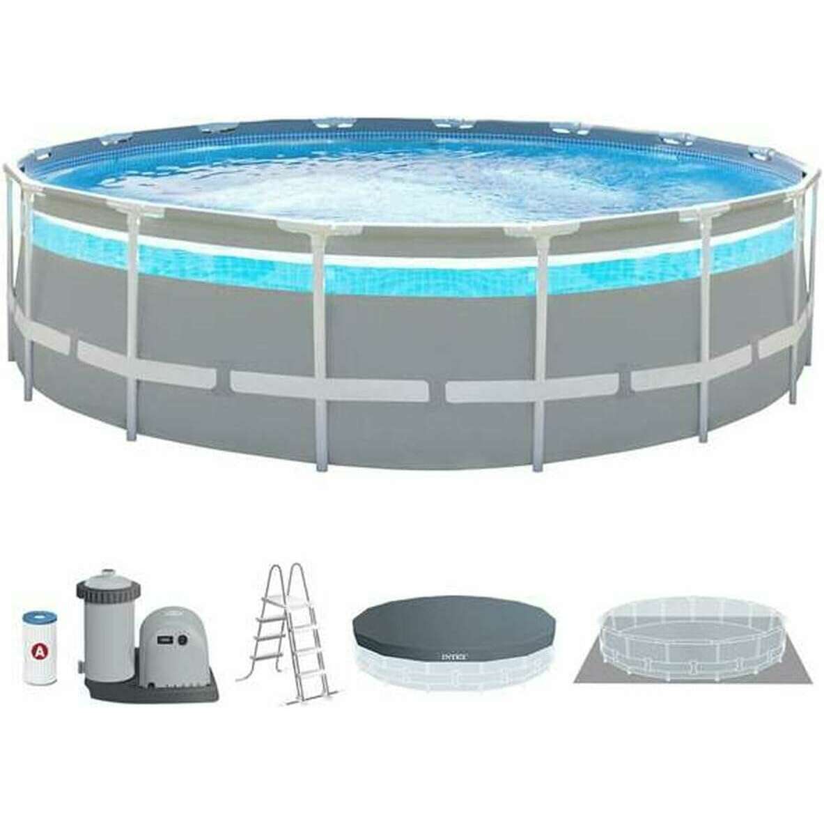 Prism Frame Clearview Pool Set D 4.88M X 1.22M home pool Prism Frame Clearview Pool Set D 4.88M X 1.22M Prism Frame Clearview Pool Set D 4.88M X 1.22M Intex