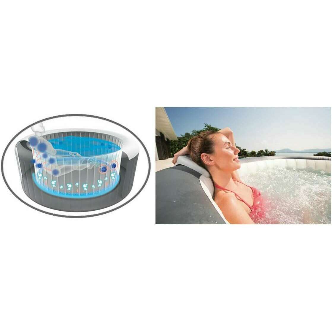 1.80m x 66cm Lay-Z-Spa Bali Airjet LED-Stripe home pool 1.80m x 66cm Lay-Z-Spa Bali Airjet LED-Stripe 1.80m x 66cm Lay-Z-Spa Bali Airjet LED-Stripe Bestway