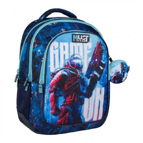 School Backpack Elementary Robot 3 cases