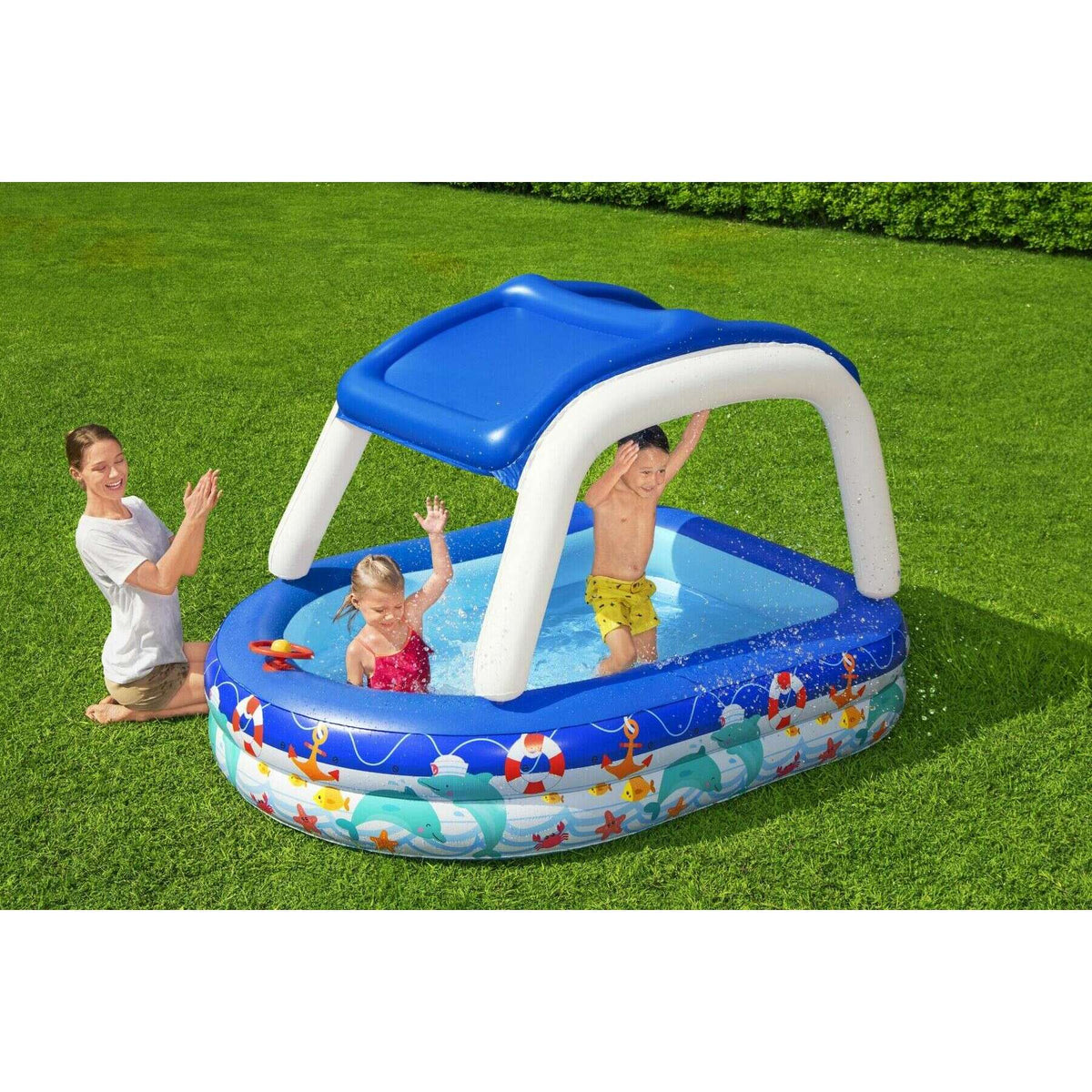 Sea Captain Family Pool 213x155x132cm Kids Inflatables Sea Captain Family Pool 213x155x132cm Sea Captain Family Pool 213x155x132cm Bestway