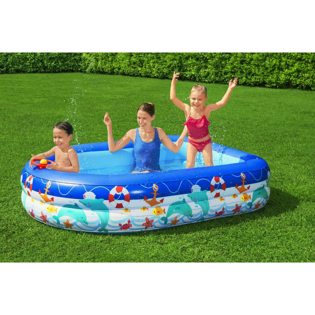 Sea Captain Family Pool 213x155x132cm Kids Inflatables Sea Captain Family Pool 213x155x132cm Sea Captain Family Pool 213x155x132cm Bestway