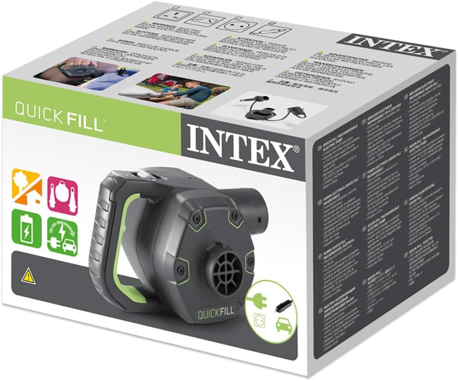Quick-Fill Rechargeable Electric PUMP 220v Air Pump Quick-Fill Rechargeable Electric PUMP 220v Quick-Fill Rechargeable Electric PUMP 220v Intex