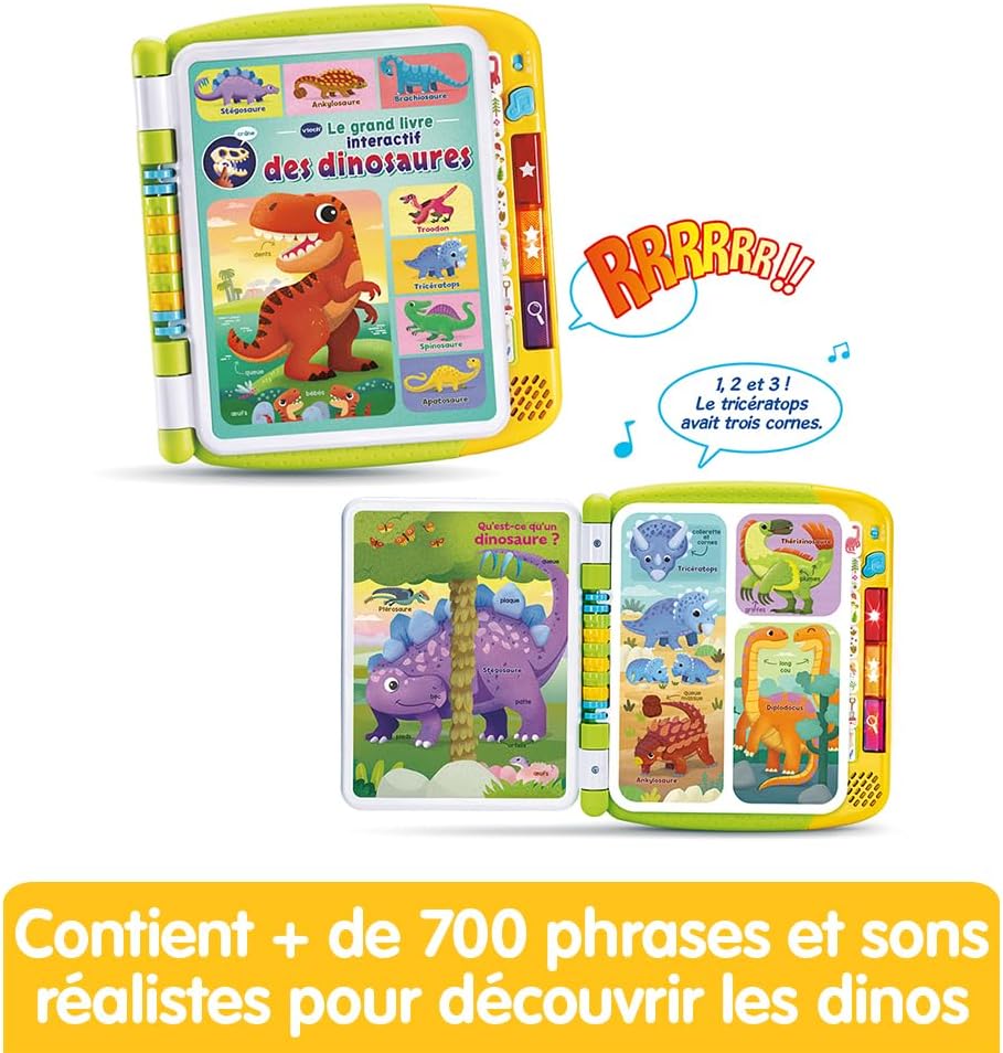 The Big Interactive Dinosaur Book - French Version