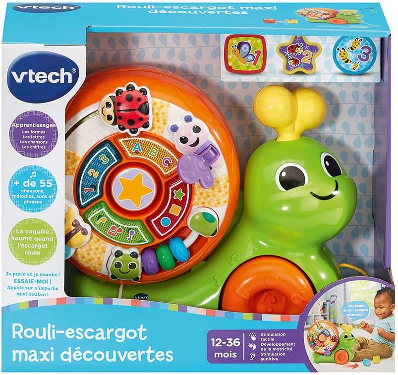 Maxi Discovery Snail Roll, 2-in-1 Pull Toy