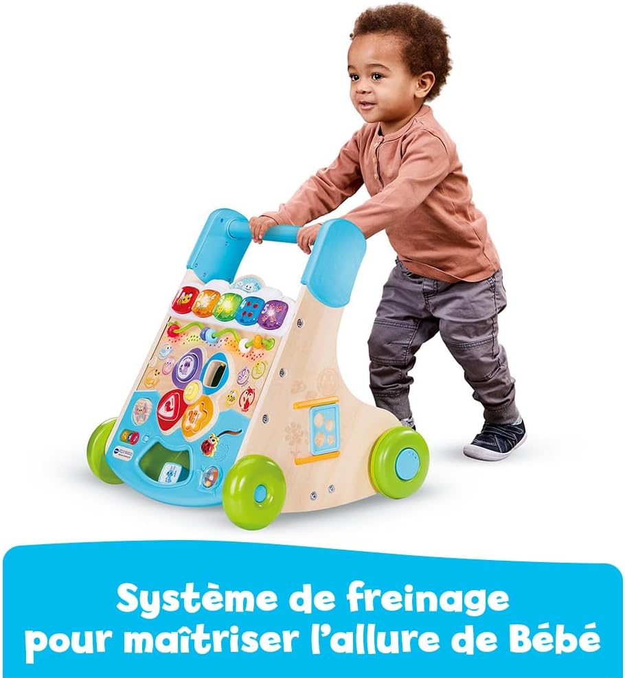 Super Interactive Nature Walker, 2-in-1 Partially Wooden Baby Walker