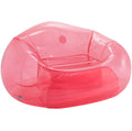 Clear Pink Beanless Bag Chair