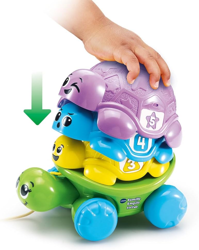 Turtle Stacking Family, Baby Stacking Tower