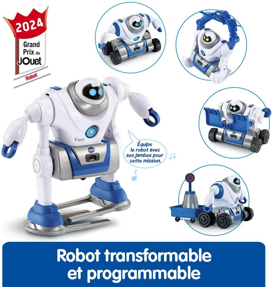 V-Bot® Explorer, 5-in-1 Robot for Kids to Build