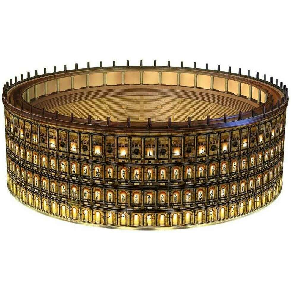 216 Pieces 3D Puzzle, Colosseum in Rome at Night Glows in the Dark puzzle Kids 216 Pieces 3D Puzzle, Colosseum in Rome at Night Glows in the Dark 216 Pieces 3D Puzzle, Colosseum in Rome at Night Glows in the Dark Ravensburger