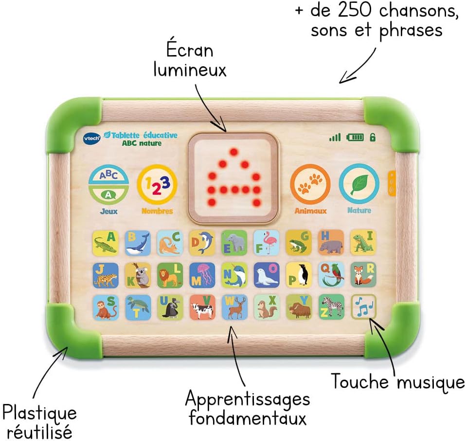 ABC Nature Educational Tablet, Interactive and Sensory Children's Tablet