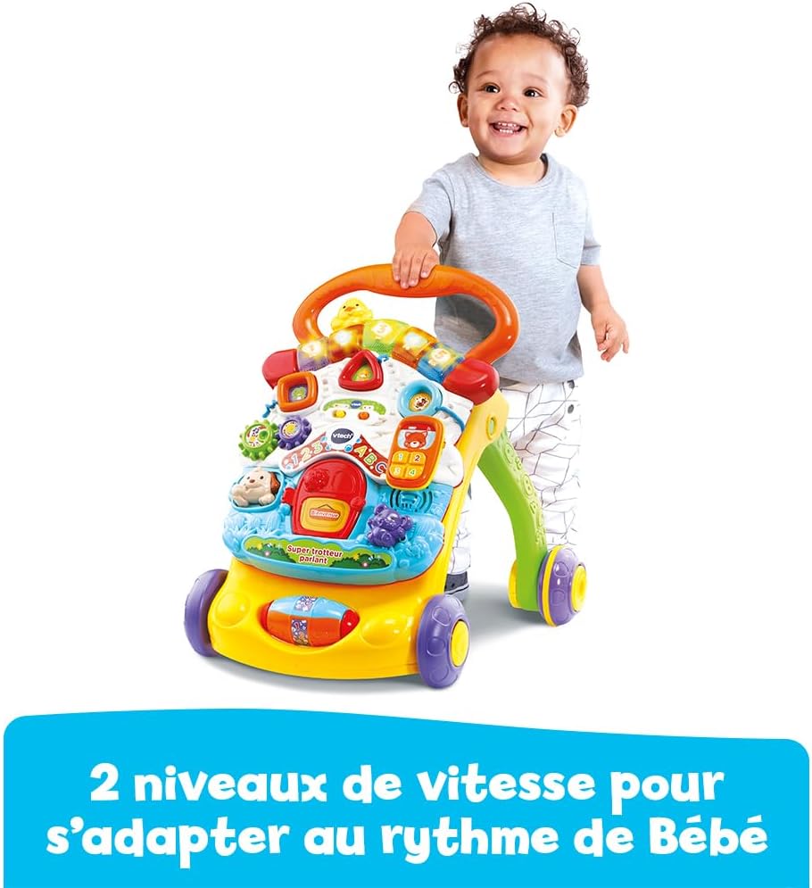 Super Orange Foldable Talking Baby Walker