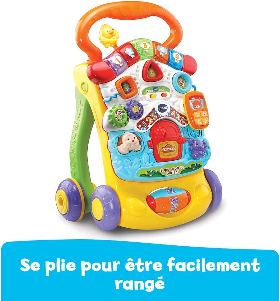 Super Orange Foldable Talking Baby Walker