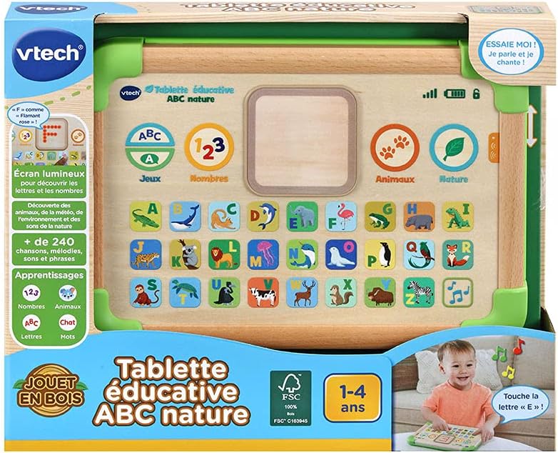 ABC Nature Educational Tablet, Interactive and Sensory Children's Tablet
