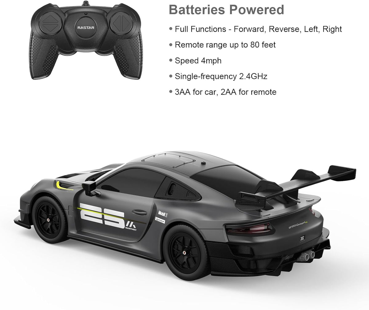 Porsche 911 GT2 RS Model Car, 1:24 Scale