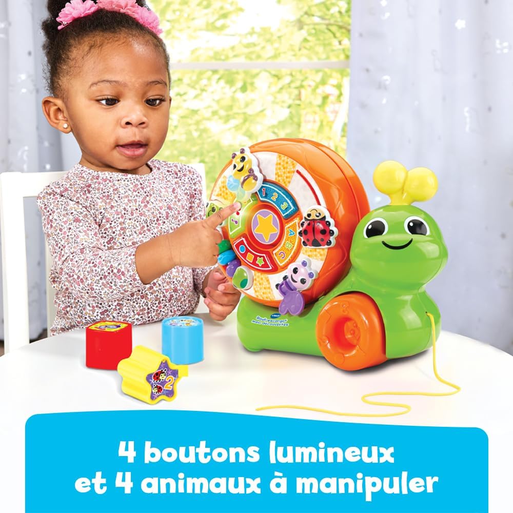 Maxi Discovery Snail Roll, 2-in-1 Pull Toy