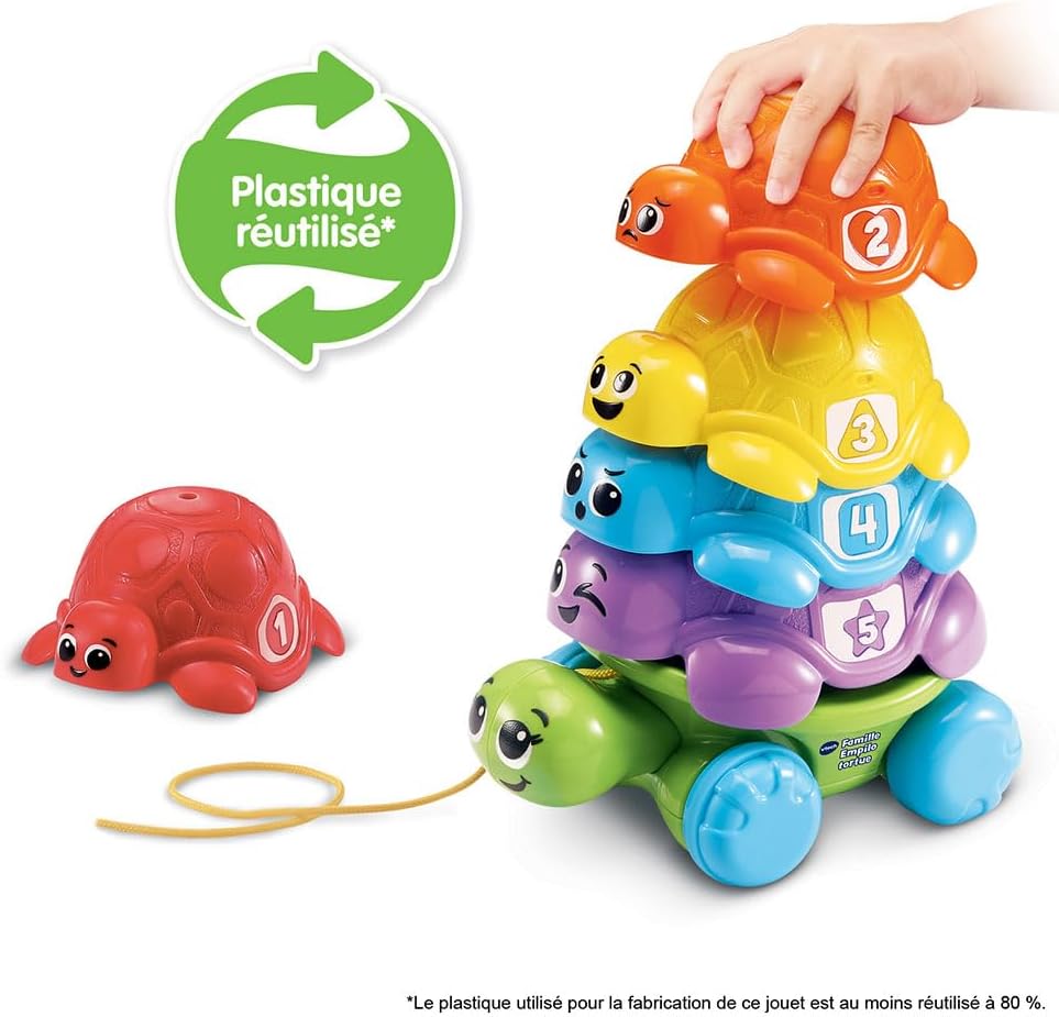 Turtle Stacking Family, Baby Stacking Tower