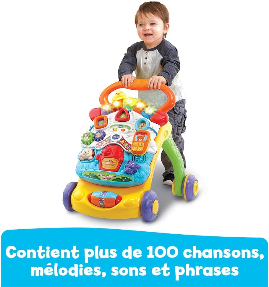 Super Orange Foldable Talking Baby Walker
