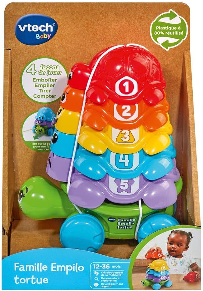 Turtle Stacking Family, Baby Stacking Tower
