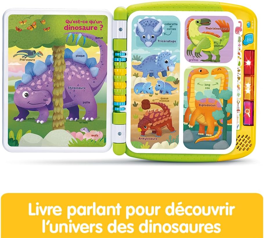 The Big Interactive Dinosaur Book - French Version