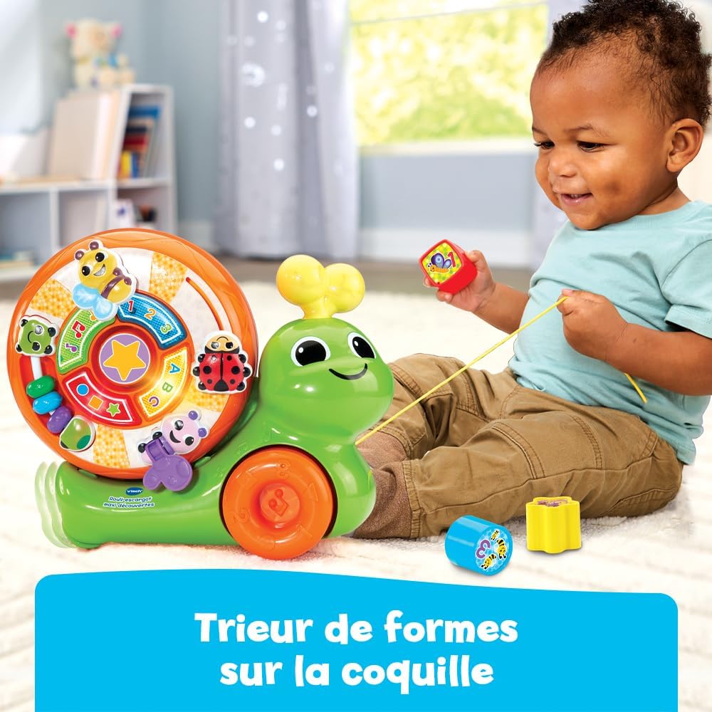 Maxi Discovery Snail Roll, 2-in-1 Pull Toy