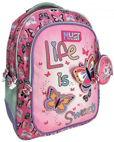 School Backpack Elementary 3 cases - life is sweet