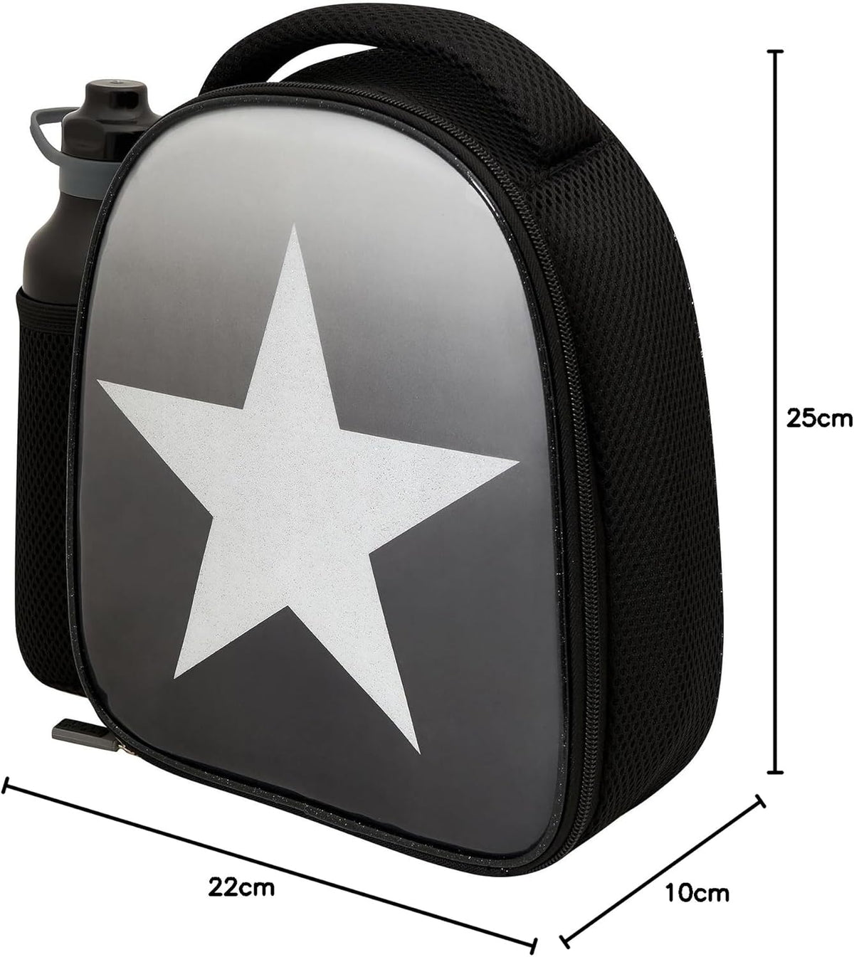 Silver Star Combo Insulated Lunch Bottle with Side Mesh Pocket