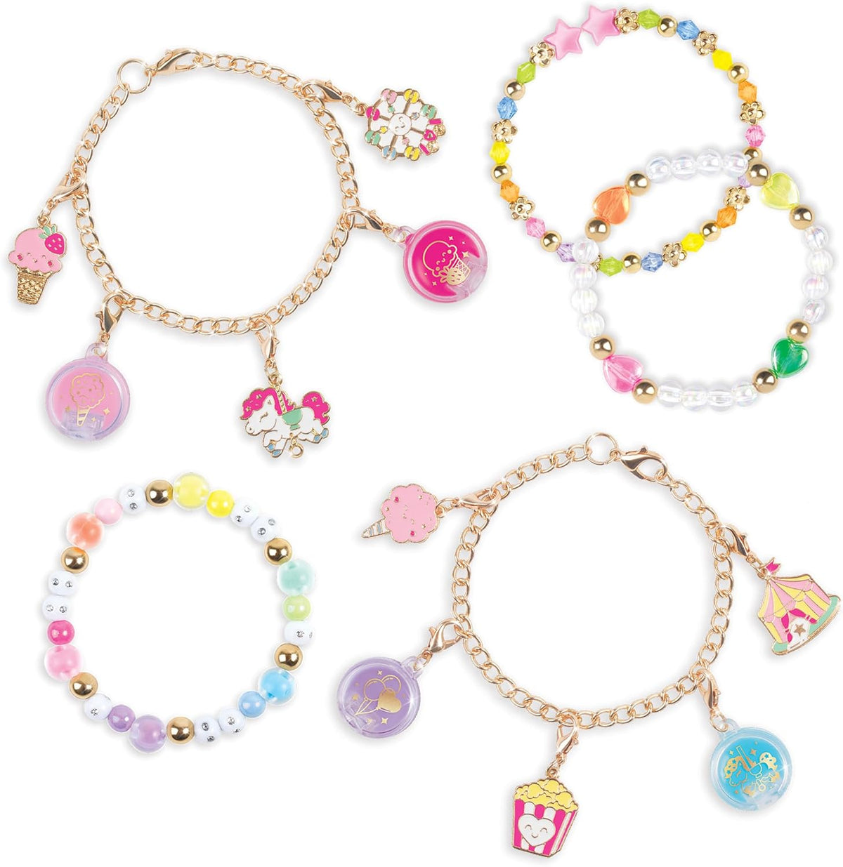 Sweet Spin Carnival Lip Gloss Bracelets - 104pc