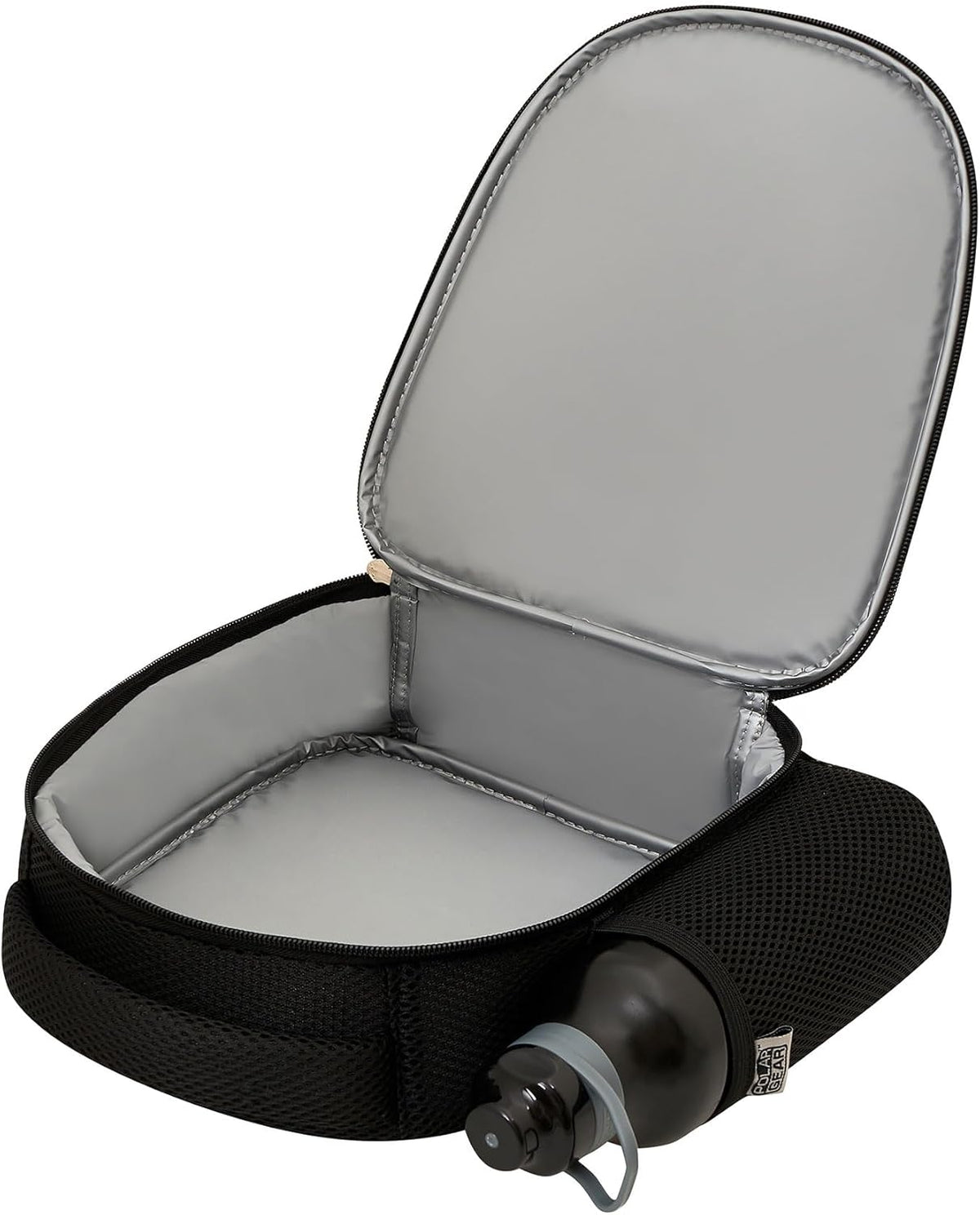 Silver Star Combo Insulated Lunch Bottle with Side Mesh Pocket