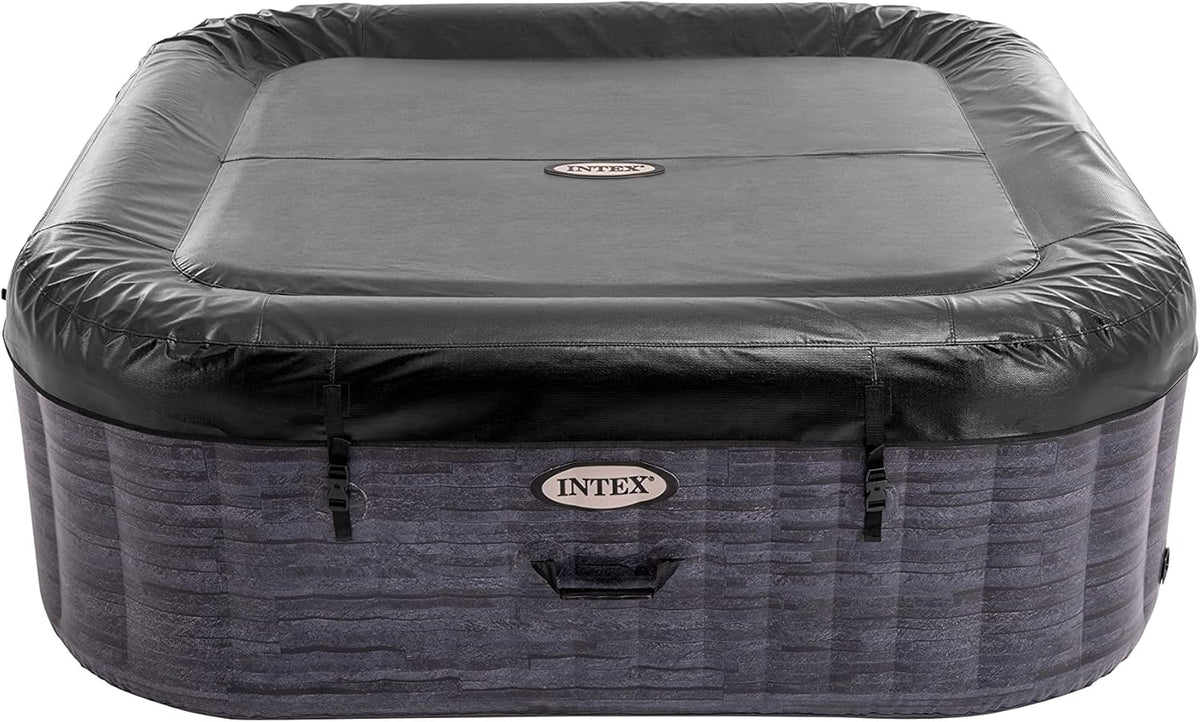 4-Person Greystone Deluxe Square Bubble Spa Set Spa Bubble Pools 4-Person Greystone Deluxe Square Bubble Spa Set 4-Person Greystone Deluxe Square Bubble Spa Set Intex