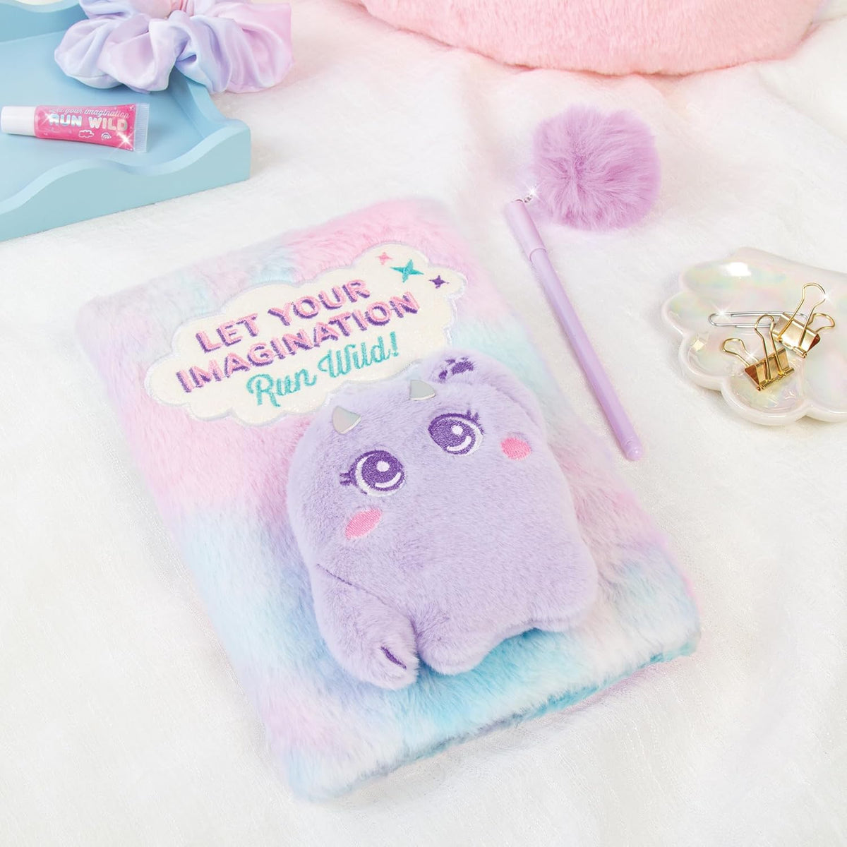 Imagination Land Wild Style Plush Journal & Pen