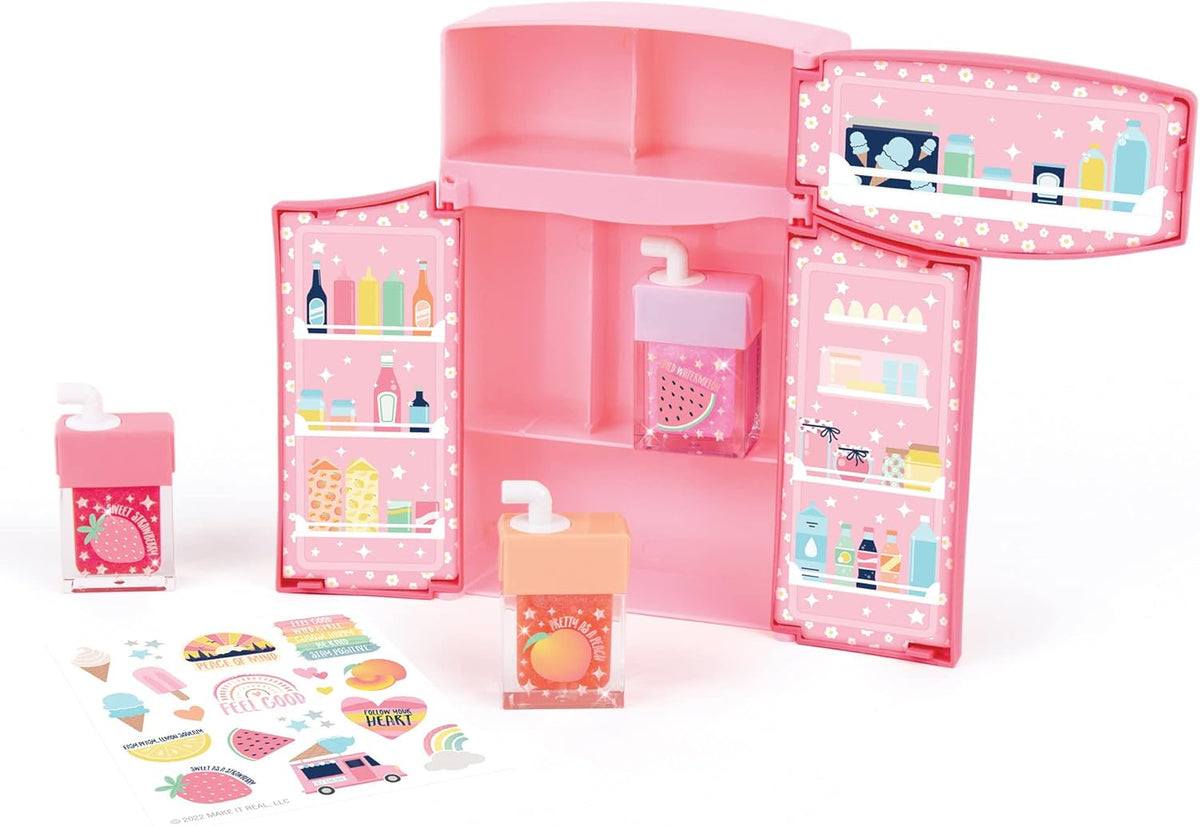 Mini Fridge Lip Gloss Set