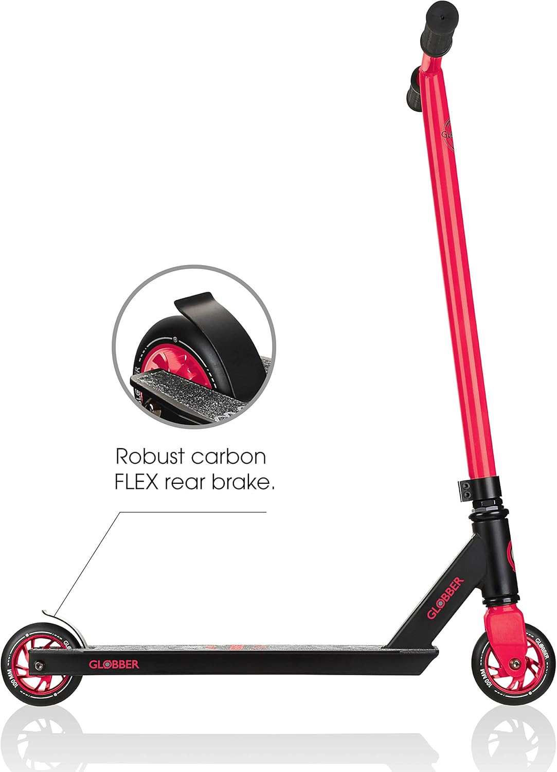 stunt scooter - black - red