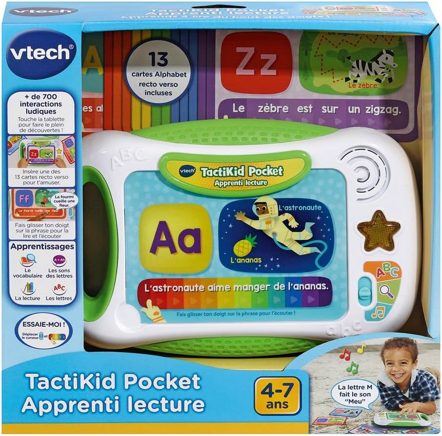 actiKid Pocket Learning Reading Tablet, Touchscreen Tablet