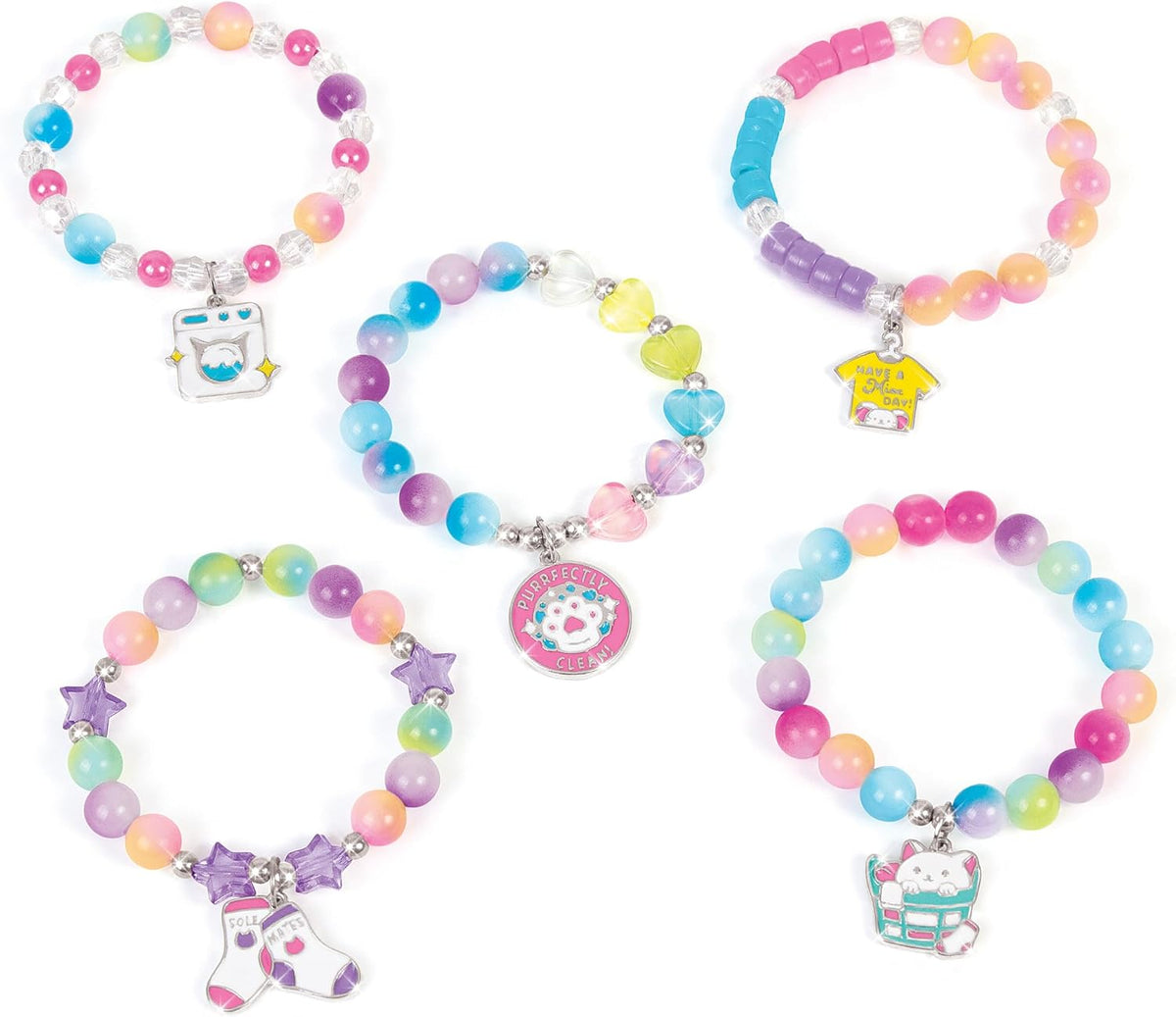 Purr-FECT Wash 'N Bead Bracelets - 141pc
