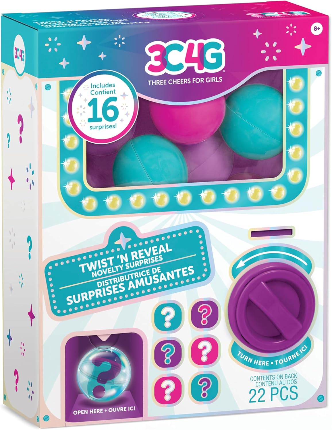 Twist 'N Reveal Novelty Surprises - Dispenses 16 Treasure