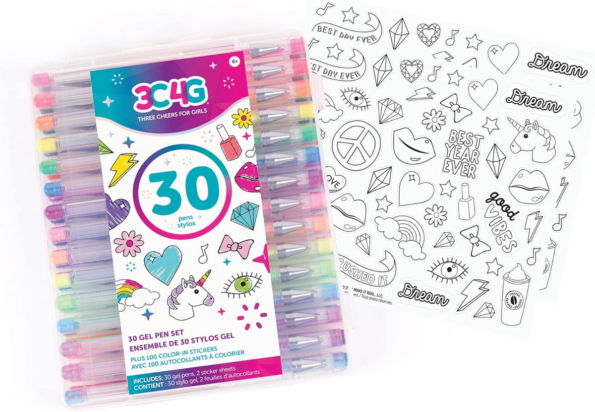 30 Piece Gel Pen Set