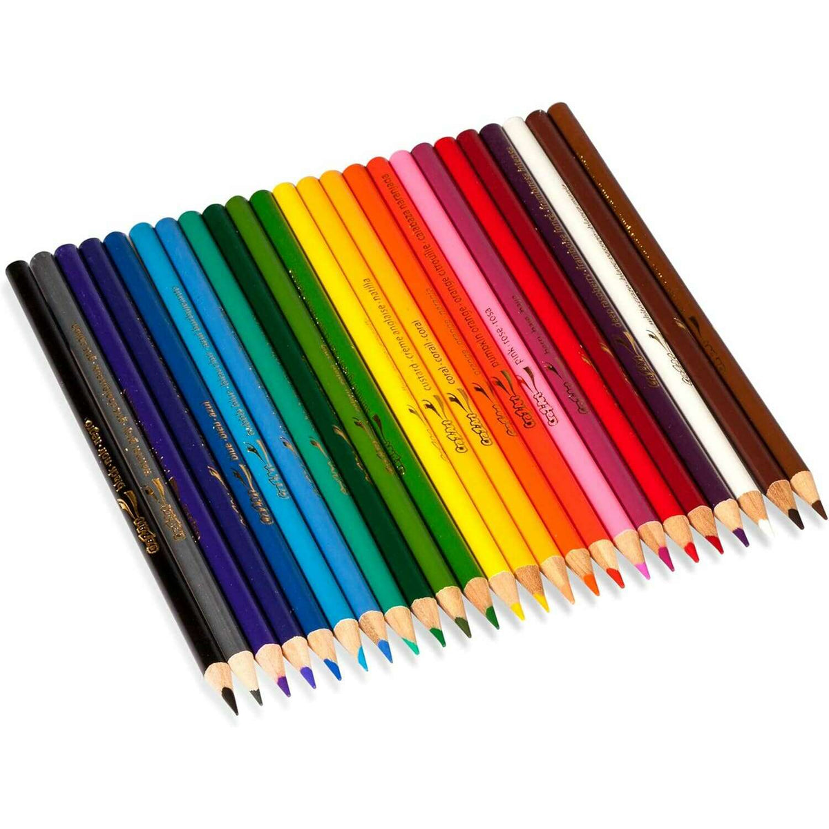 Pre-Sharpened Colored Pencils - 24 Art & Crafts Pre-Sharpened Colored Pencils - 24 Pre-Sharpened Colored Pencils - 24 crazart
